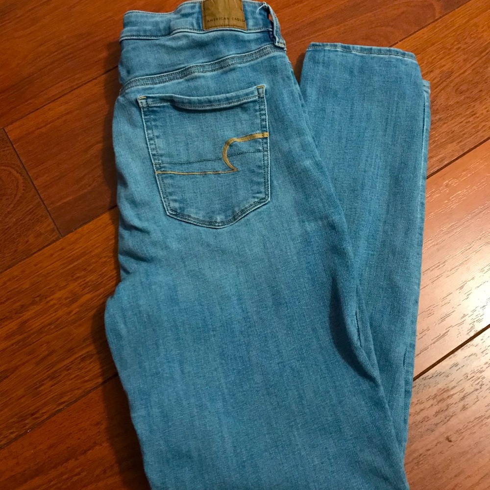 American Eagle super high rise jeans